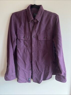 Abercrombie & Fitch Plum Flannel Button-Up